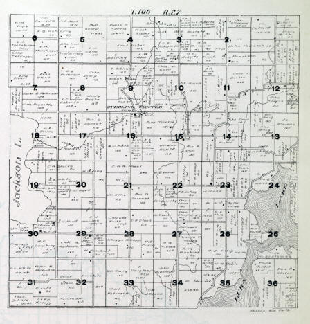 Plat Map of Sterling Township in Blue Earth County, Minnesota, 1916