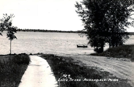 Lake scene, Annandale, Minnesota, 1954
