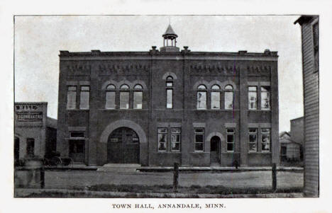 Town Hall, Annandale, Minnesota, 1910s
