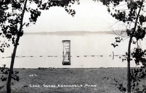 Lake scene, Annandale, Minnesota, 1950s