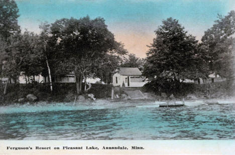Ferguson's Resort on Pleasant Lake, Annandale, Minnesota, 1913