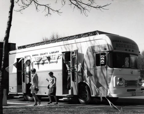 Anoka County Library Bookmobile, Anoka County, Minnesota, 1968