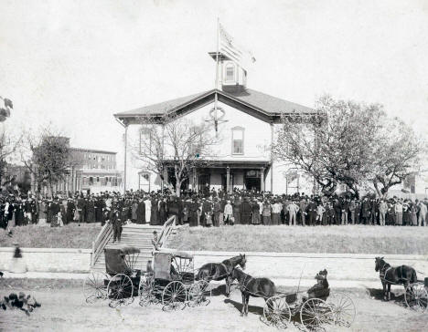 Irving School, 2nd and Monroe, Anoka, Minnesota, 1899