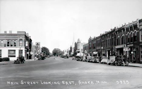 Main Street looking east, Anoka, Minnesota, 1930
