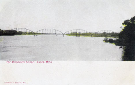 The Mississippi Bridge, Anoka, Minnesota, 1906