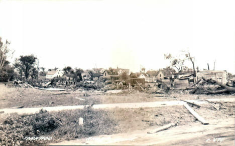 Damage from the Tornado, Anoka, Minnesota, 1939