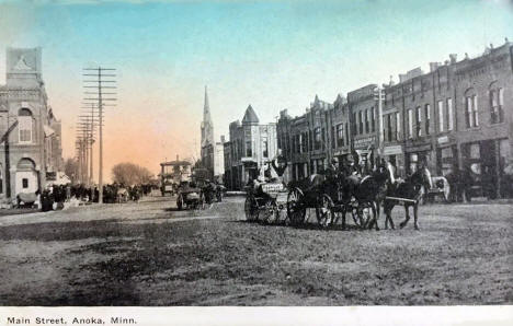 Main Street, Anoka, Minnesota, 1907