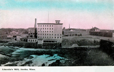 Lincoln's Mill, Anoka, Minnesota, 1910