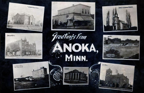 Multiple scenes, Anoka, Minnesota, 1910