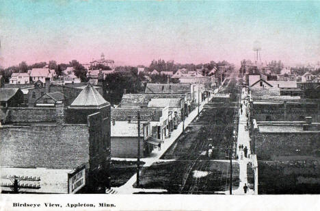 Birdseye view, Appleton, Minnesota, 1910