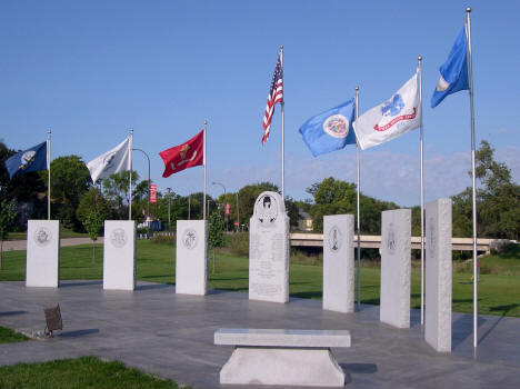 Veteran's Memorial on Main Street, Appleton, Minnesota, 2006