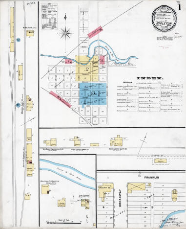 Sanborn Fire Insurance Map from Appleton, Swift County, Minnesota, 1894