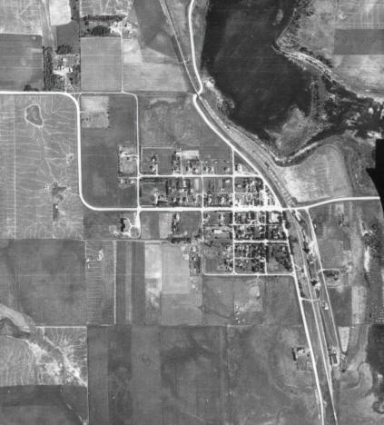 Aerial photo, Arco, Minnesota area, 1938