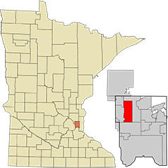 Location of Arden Hills, Minnesota