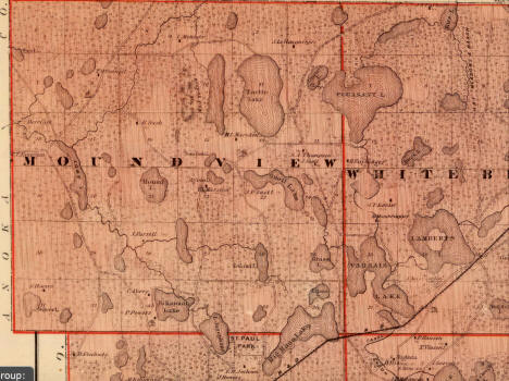 1874 Map of Mound View Township, Dakota County, Minnesota, 1874