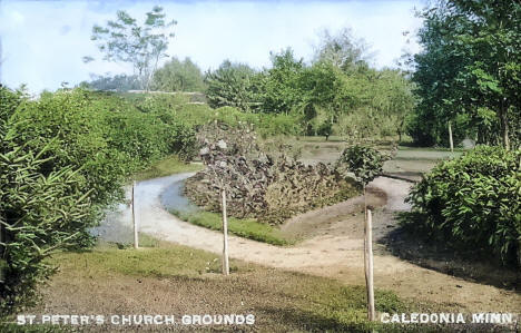 St. John's Church Grounds, Caledonia Minnesota, 1910