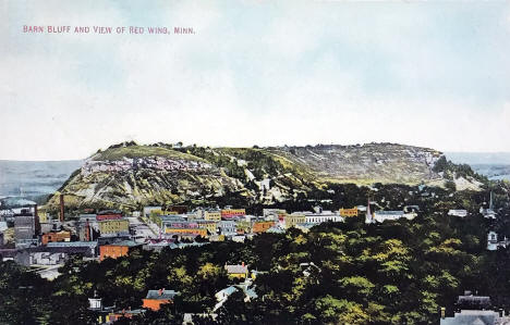 Barn Bluff and View of  Red Wing Minnesota, 1910