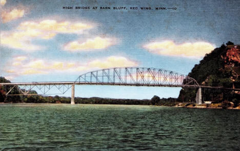 High Bridge at Barn Bluff, Red Wing, Minnesota, 1940s