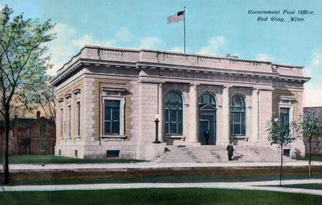 Post Office, Red Wing Minnesota, 1910s
