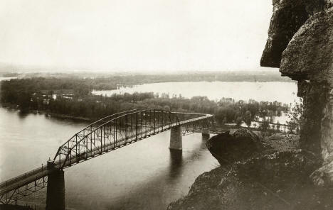 High Bridge over the Mississippi River, Red Wing Minnesota, 1897