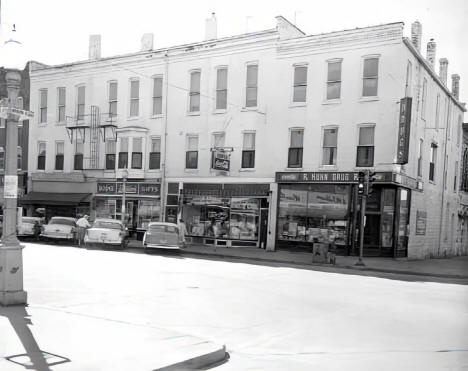 Commercial building built in 1858, Main and Bush Streets, Red Wing Minnesota, 1960