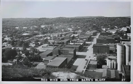 View from Barns Bluff, Red Wing Minnesota, 1950s